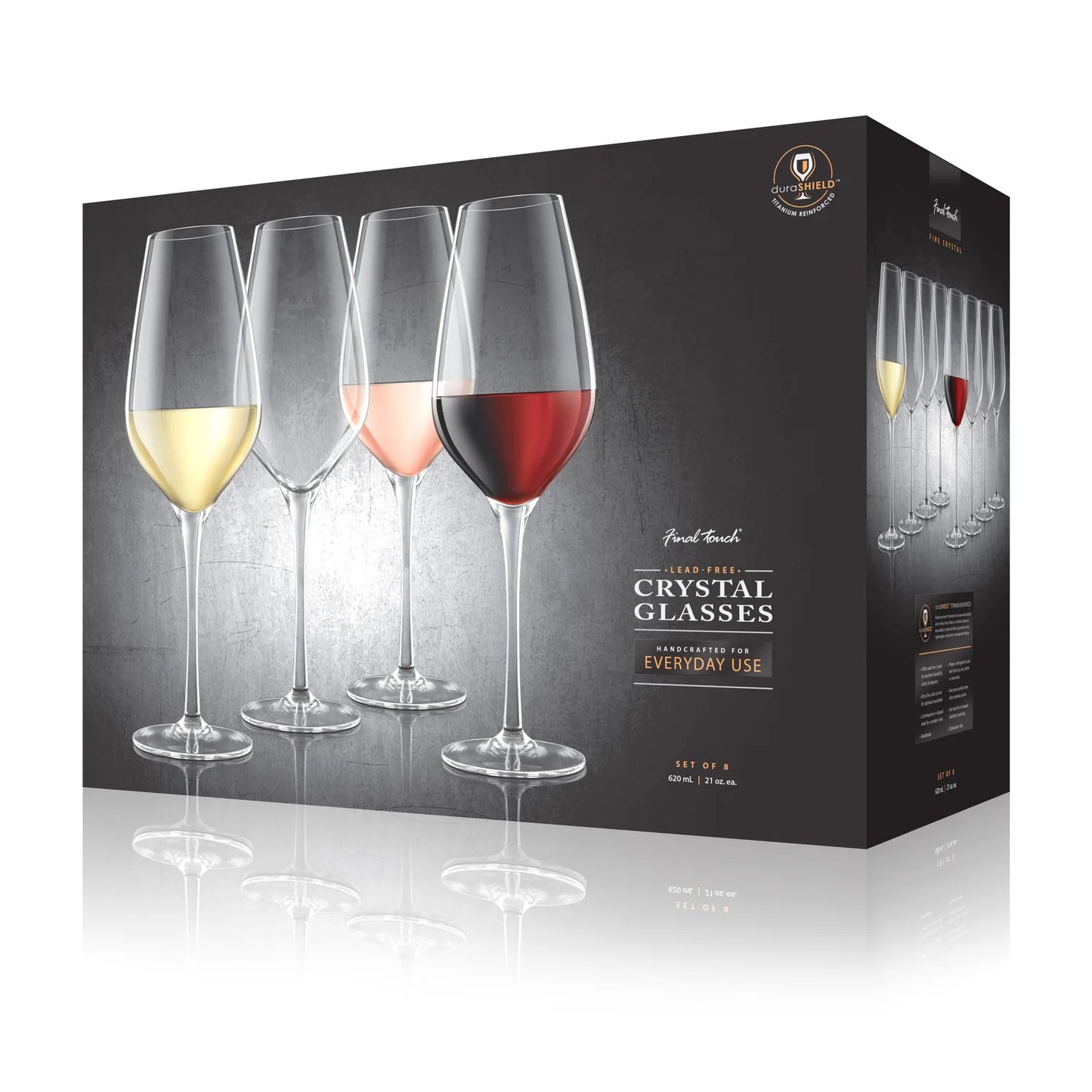 FINAL TOUCH CRYSTAL WINE GLASSES