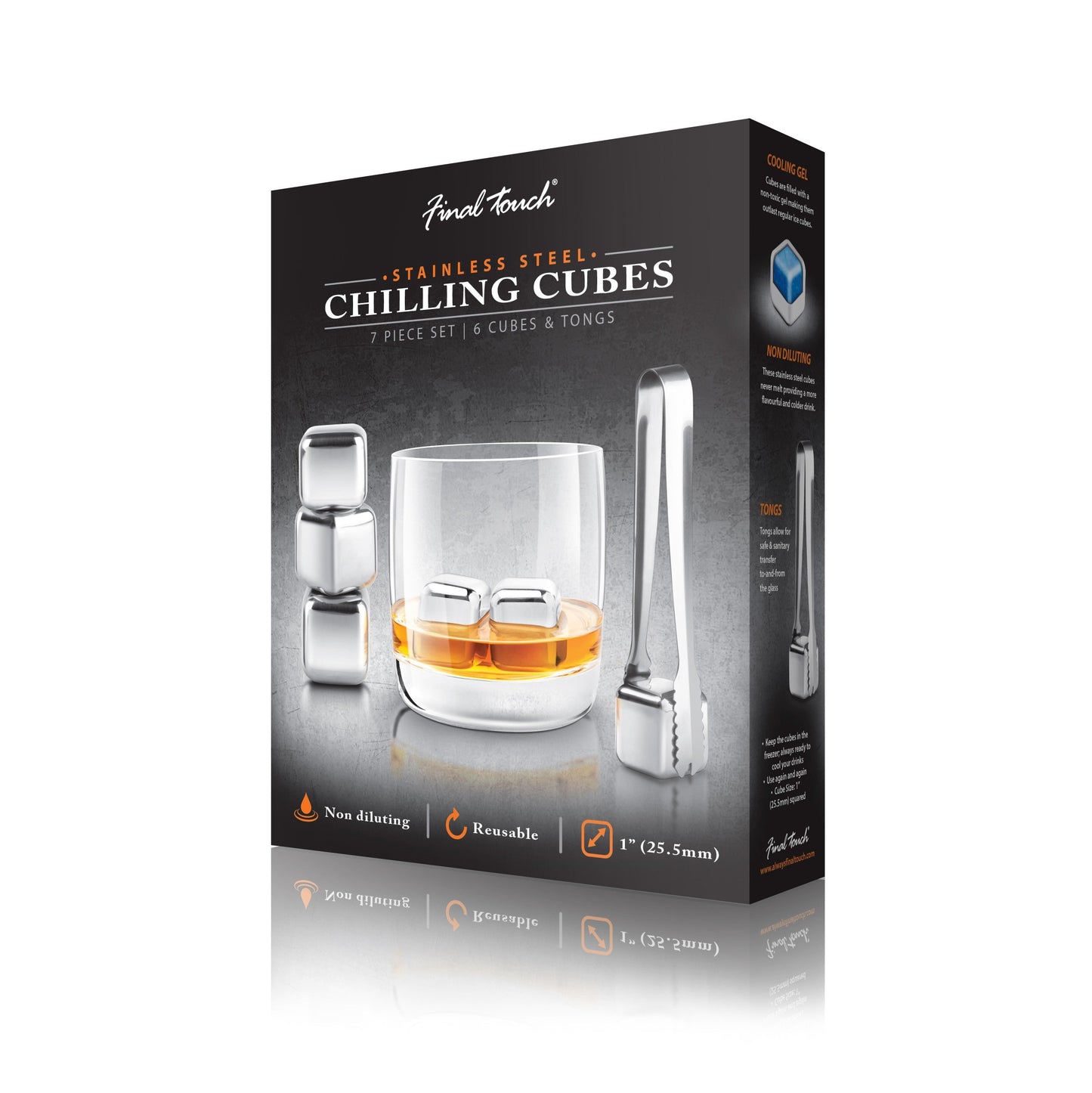 FINAL TOUCH STAINLESS CHILLING CUBE SET