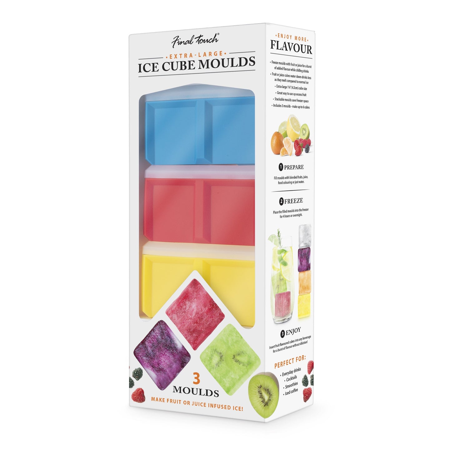 FINAL TOUCH EXTRA LARGE ICE CUBE MOLDS