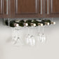 FINAL TOUCH UNDER CABINET 6 BOTTLE WINE & GLASS RACK