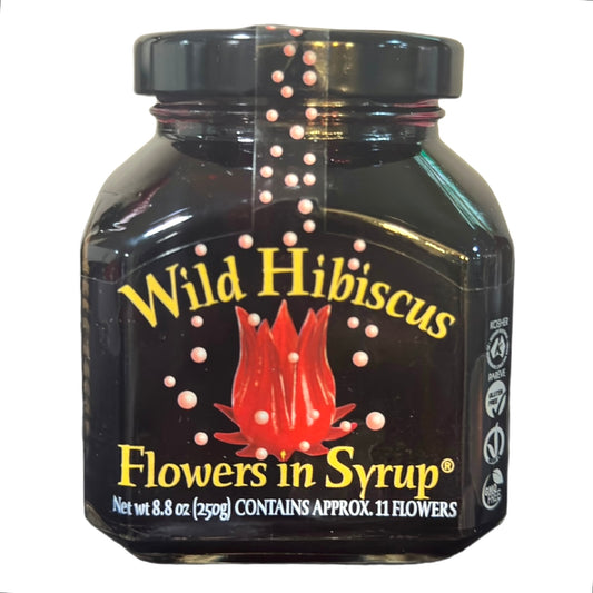 WILD HIBISCUS FLOWERS IN SYRUP