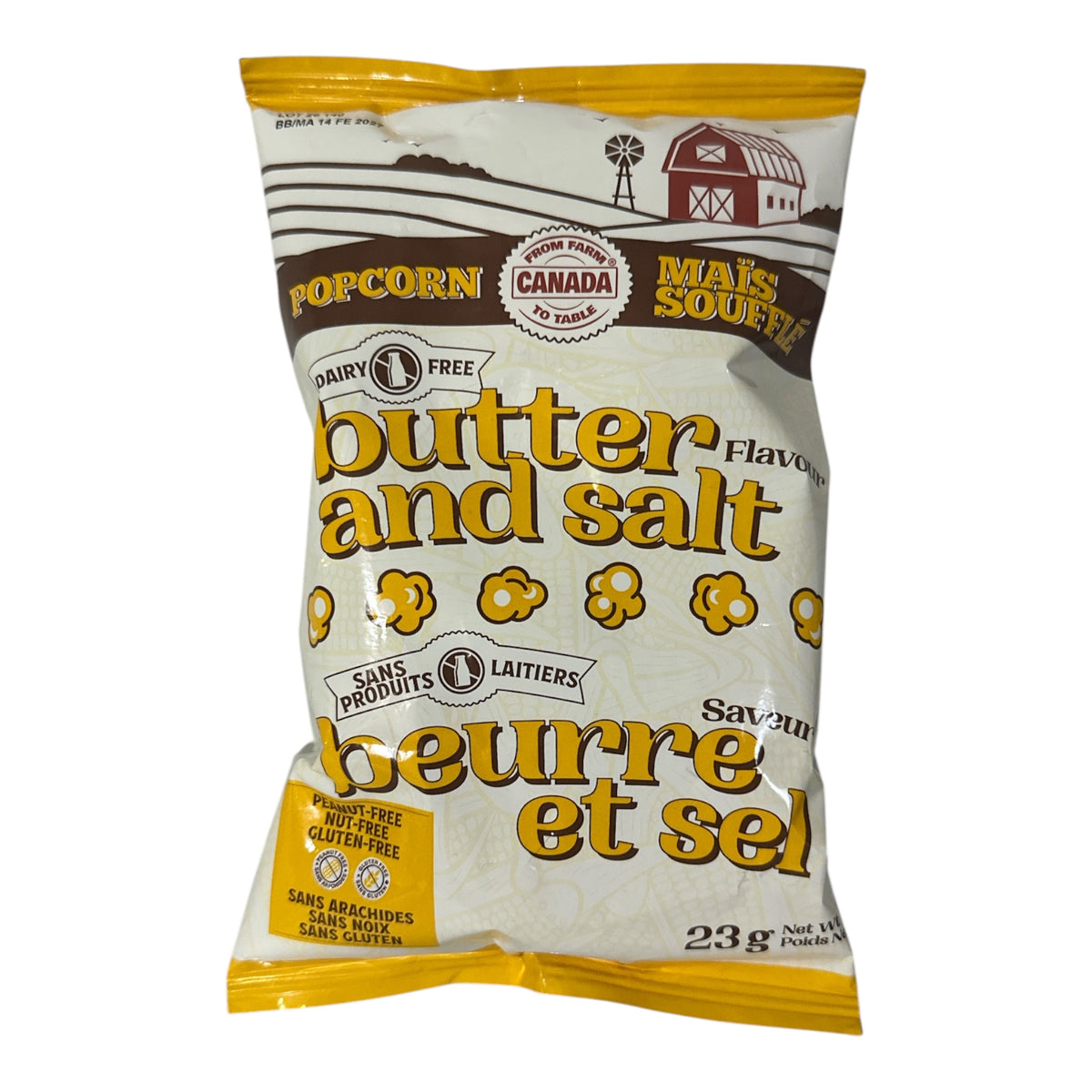 FARM TO TABLE BUTTER AND SALT POPCORN