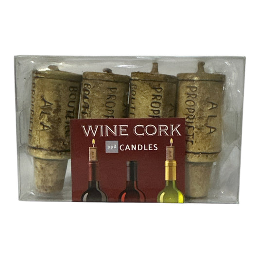 WINE CORK CANDLE SET