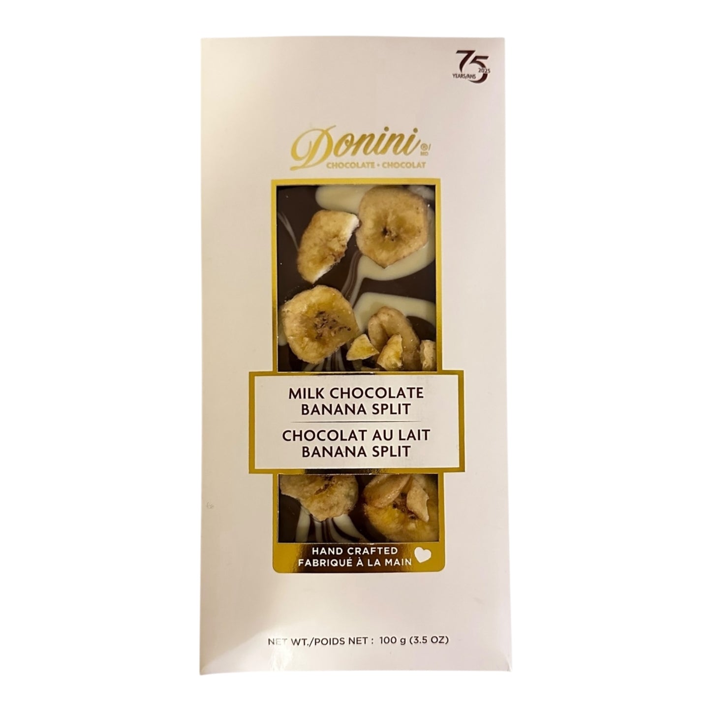 DONINI MILK CHOCOLATE BANANA SPLIT BAR