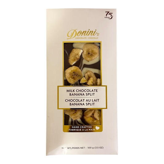 DONINI MILK CHOCOLATE BANANA SPLIT BAR