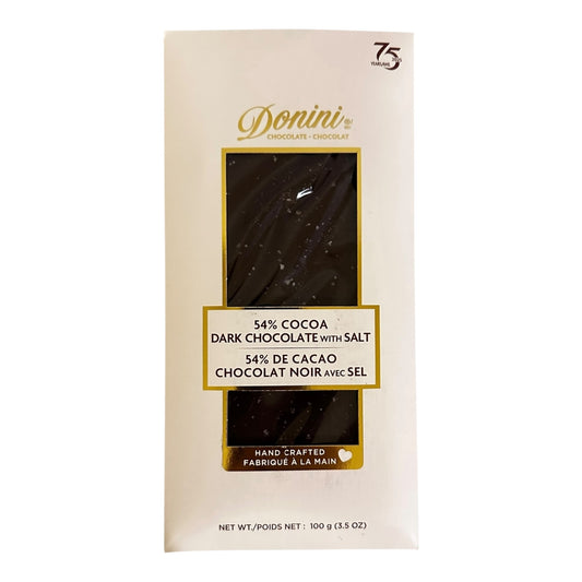 DONINI 54% DARK CHOCOLATE W/ SEA SALT BAR