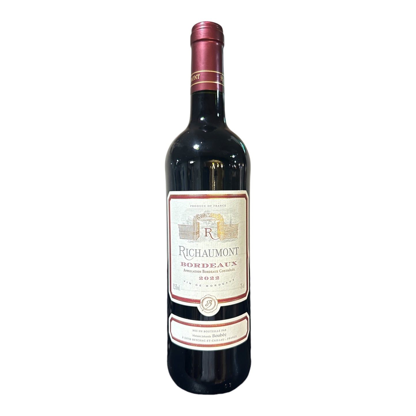 Johanes Boubee Richaumont Bordeaux Rouge