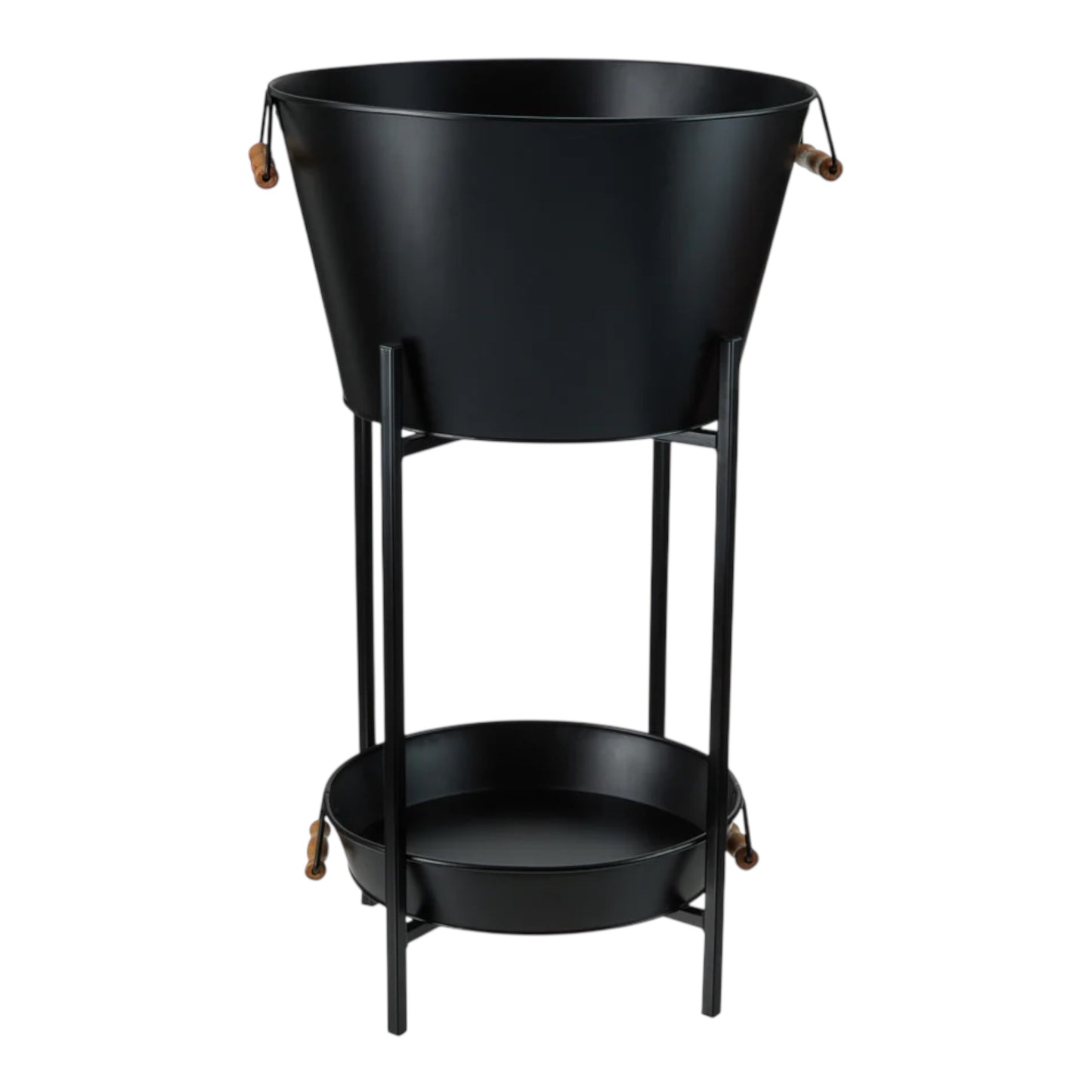 TWINE BLACK BEVERAGE TUB W/ STAND & TRAY