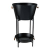 TWINE BLACK BEVERAGE TUB W/ STAND & TRAY