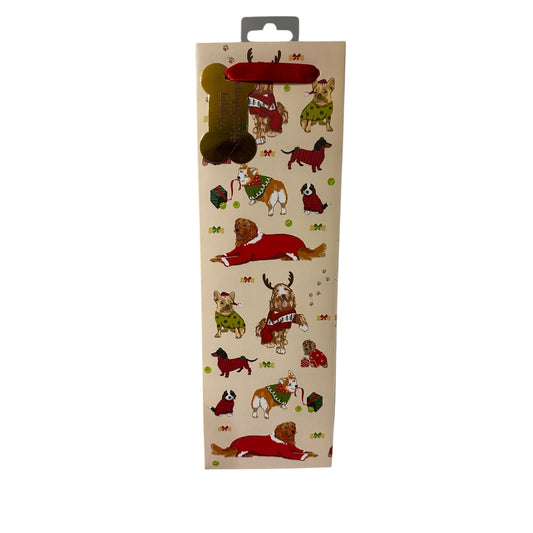 CAKEWALK HOLIDAY DOGS SINGLE BOTTLE BAG