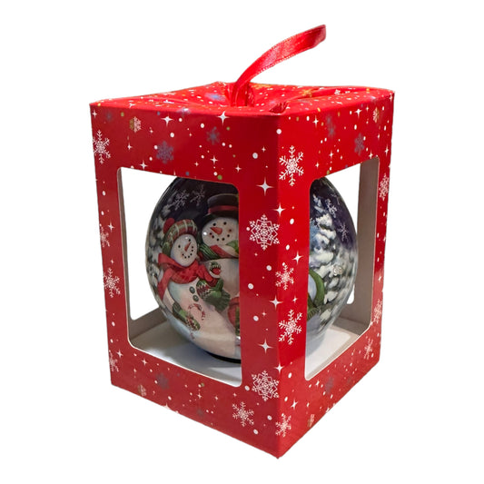 SNOWMAN FAMILY LED ORNAMENT