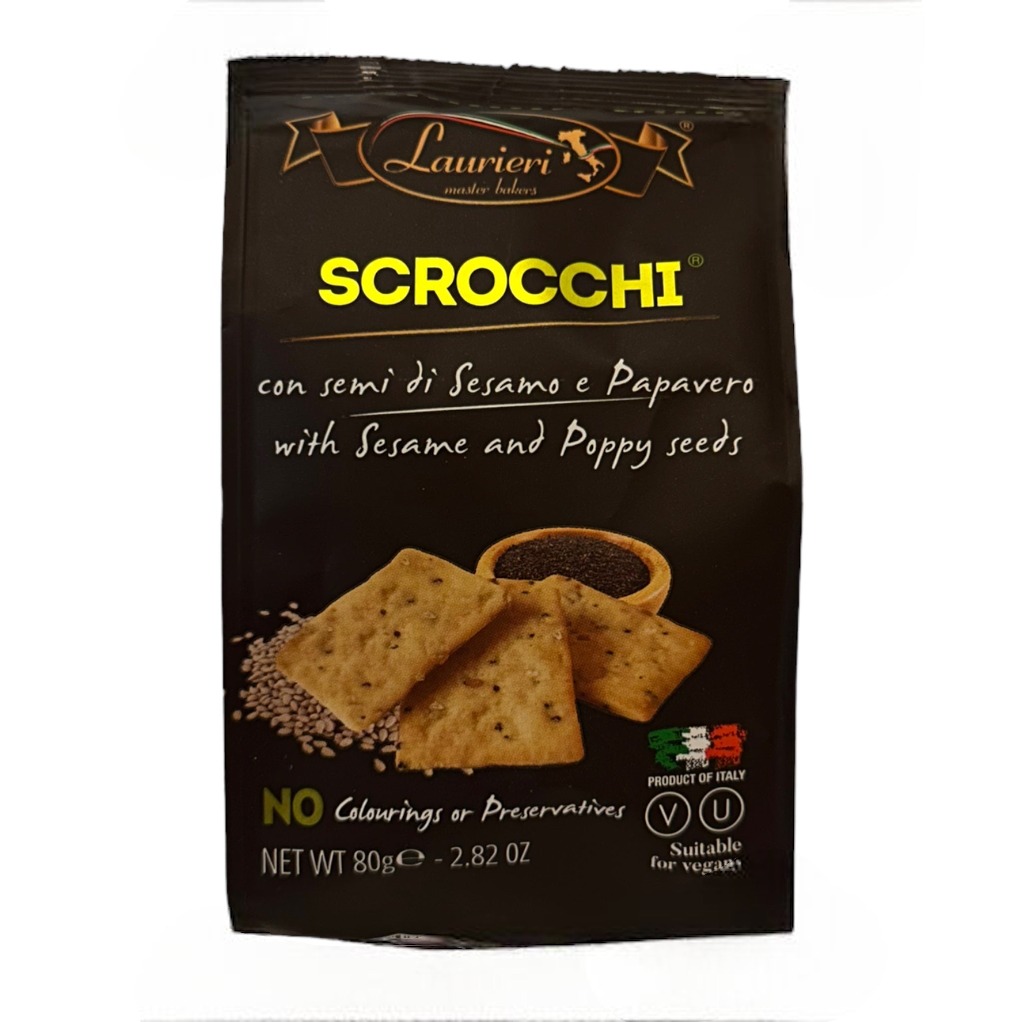 LAURIERI SCROCCHI SESAME & POPPY SEED CRACKERS The Pourium