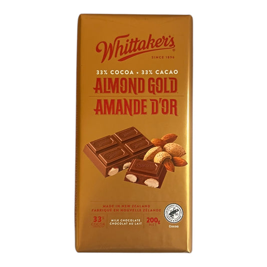 WHITTAKER'S ALMOND GOLD CHOCOLATE BAR