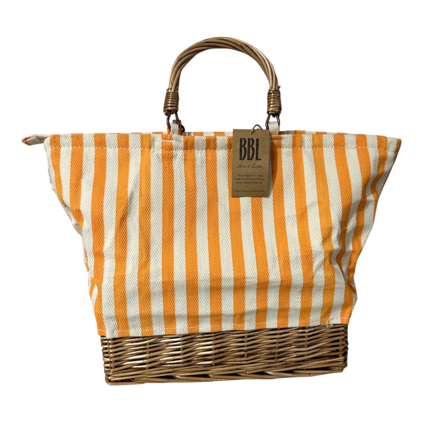 WILLOW INSULATED TOTE W/ YELLOW STRIPES