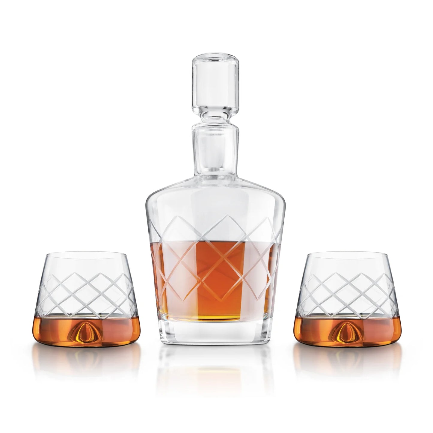 FINAL TOUCH CRYSTAL WHISKEY DECANTER SET