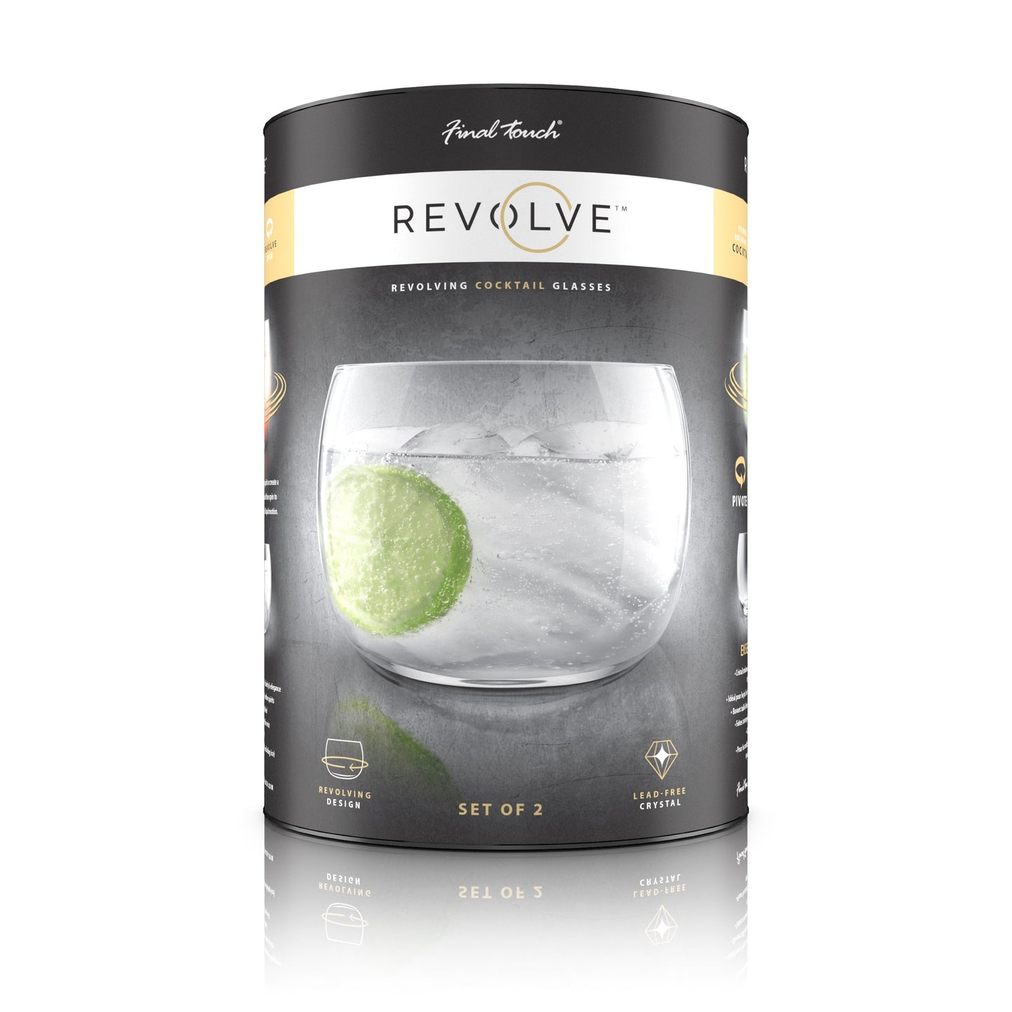 FINAL TOUCH REVOLVE SPINNING GLASSES