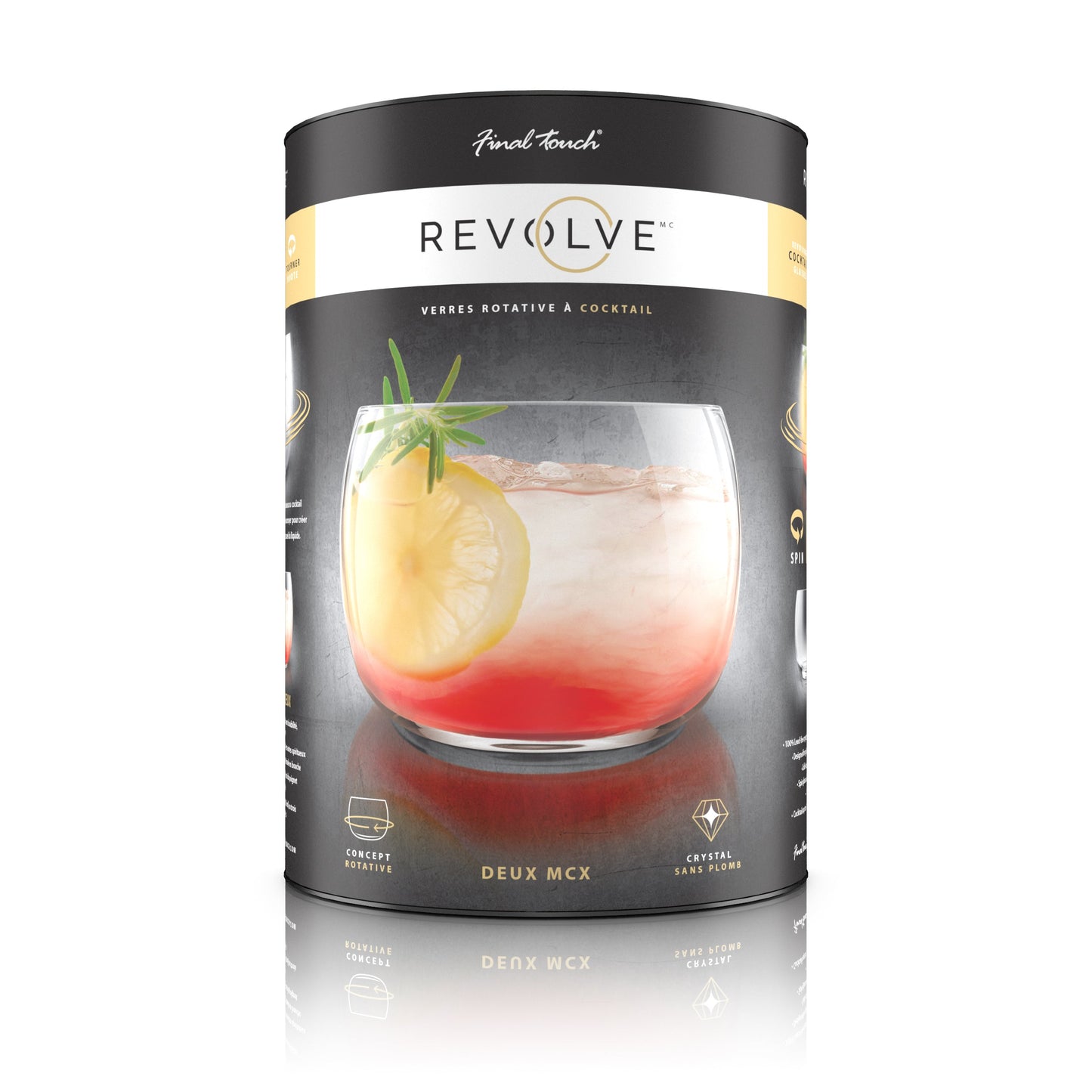FINAL TOUCH REVOLVE SPINNING GLASSES