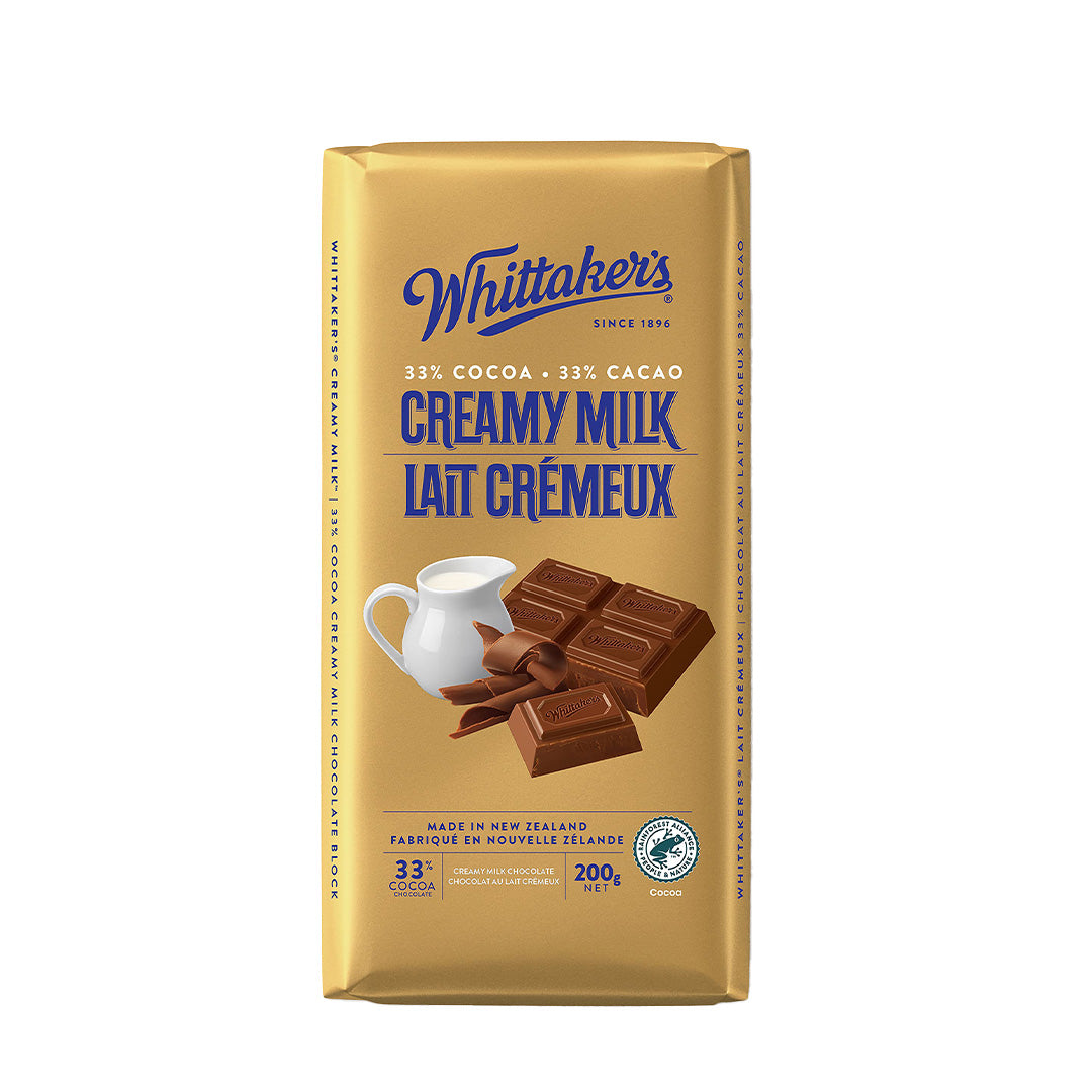 WHITTAKER'S CREAMY MILK CHOCOLATE BAR