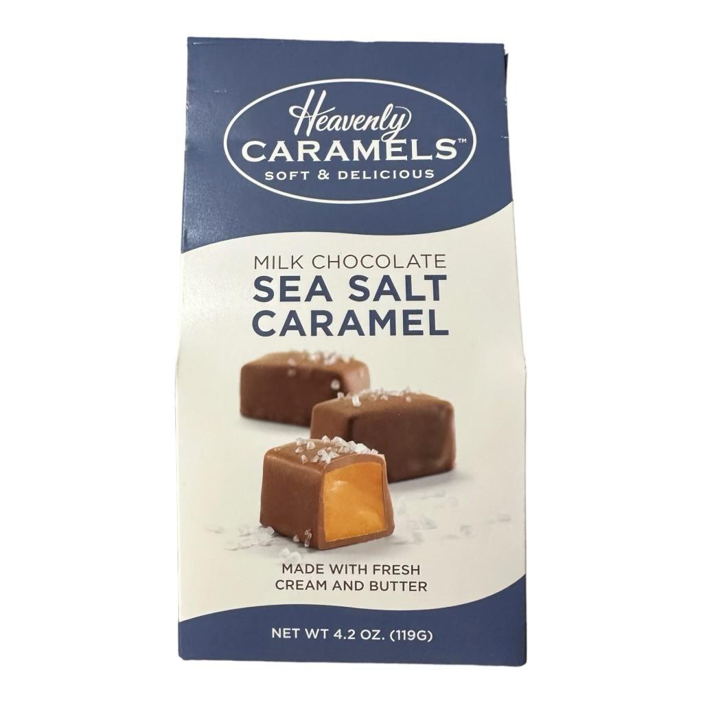 HEAVENLY MILK CHOCOLATE SEA SALT CARAMELS