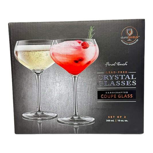 FINAL TOUCH CRYSTAL COUPE GLASSES