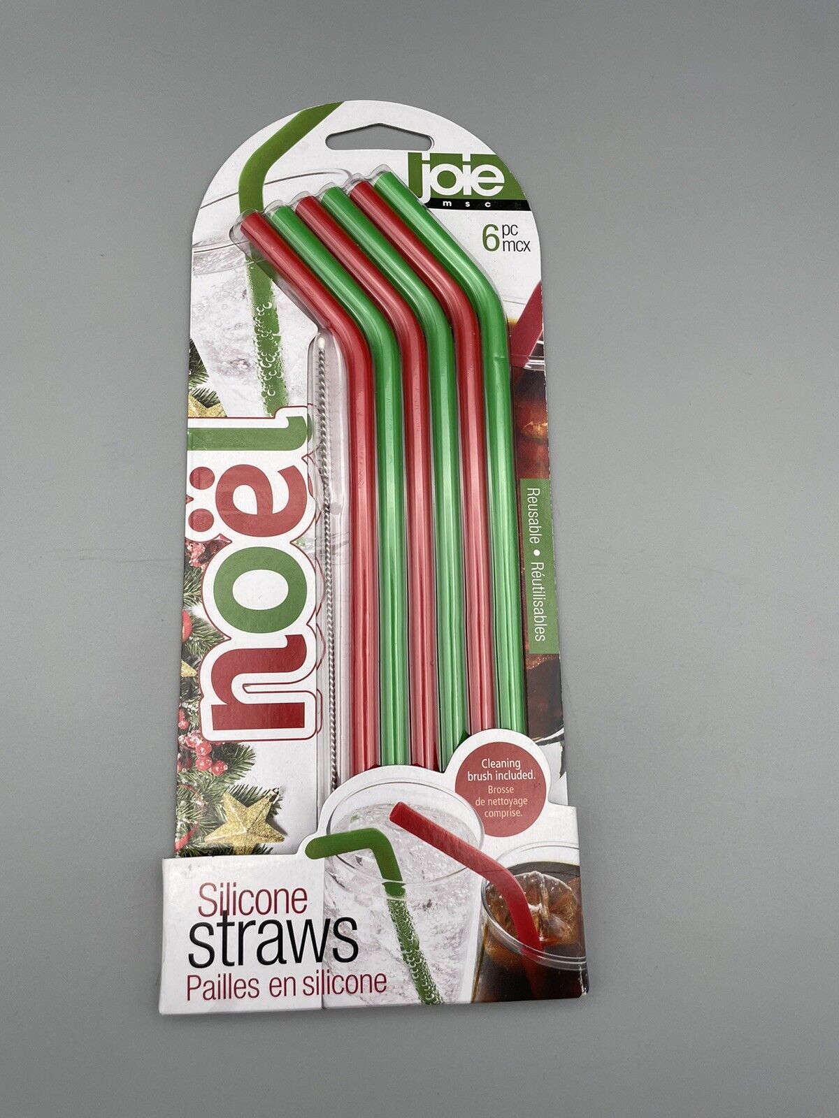 JOIE NOEL SILICONE STRAWS