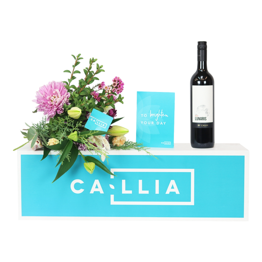 Callia Flowers with Red Wine