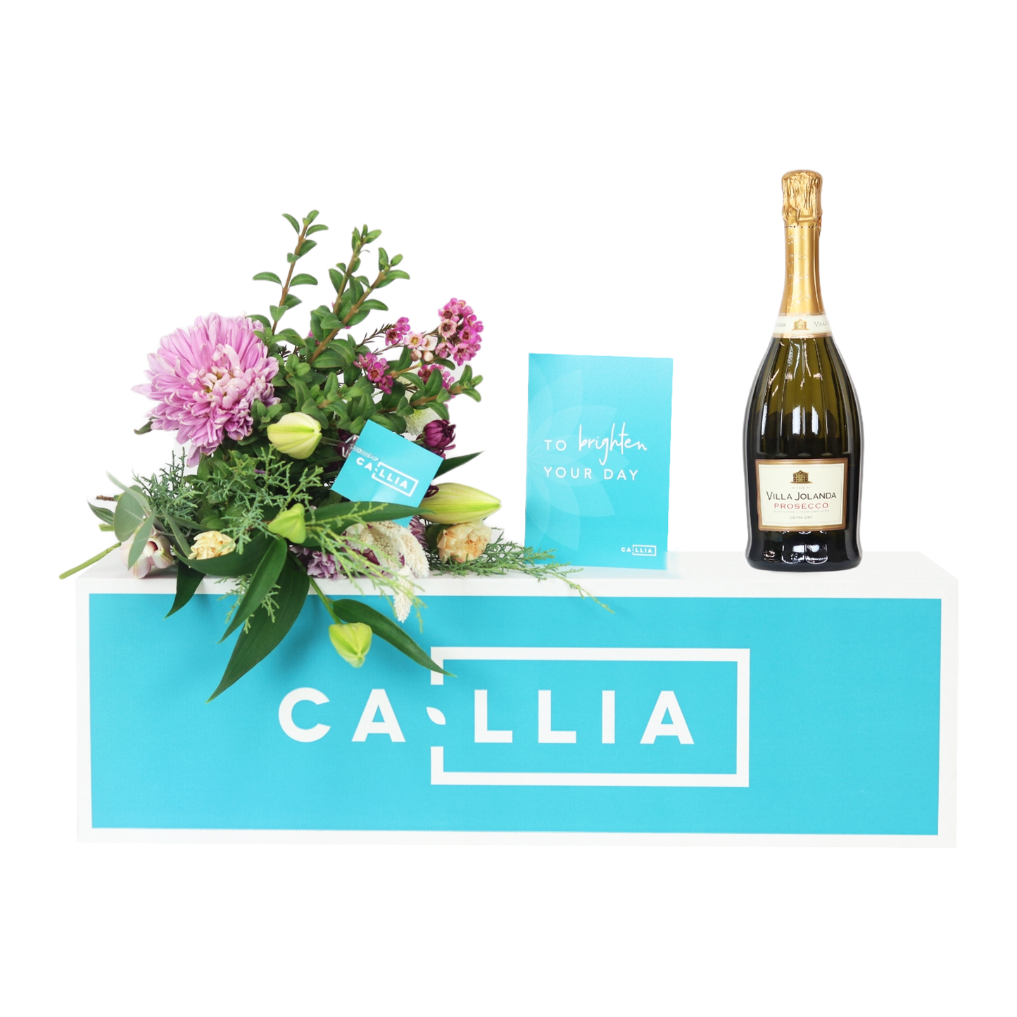 Callia Flowers with Sparkling Wine