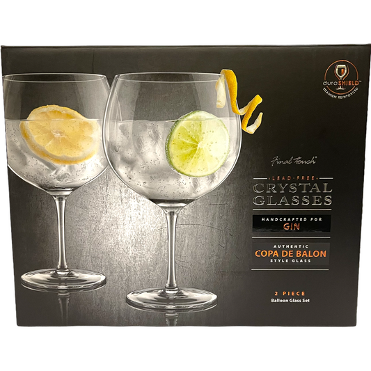 FINAL TOUCH CRYSTAL GIN GLASSES