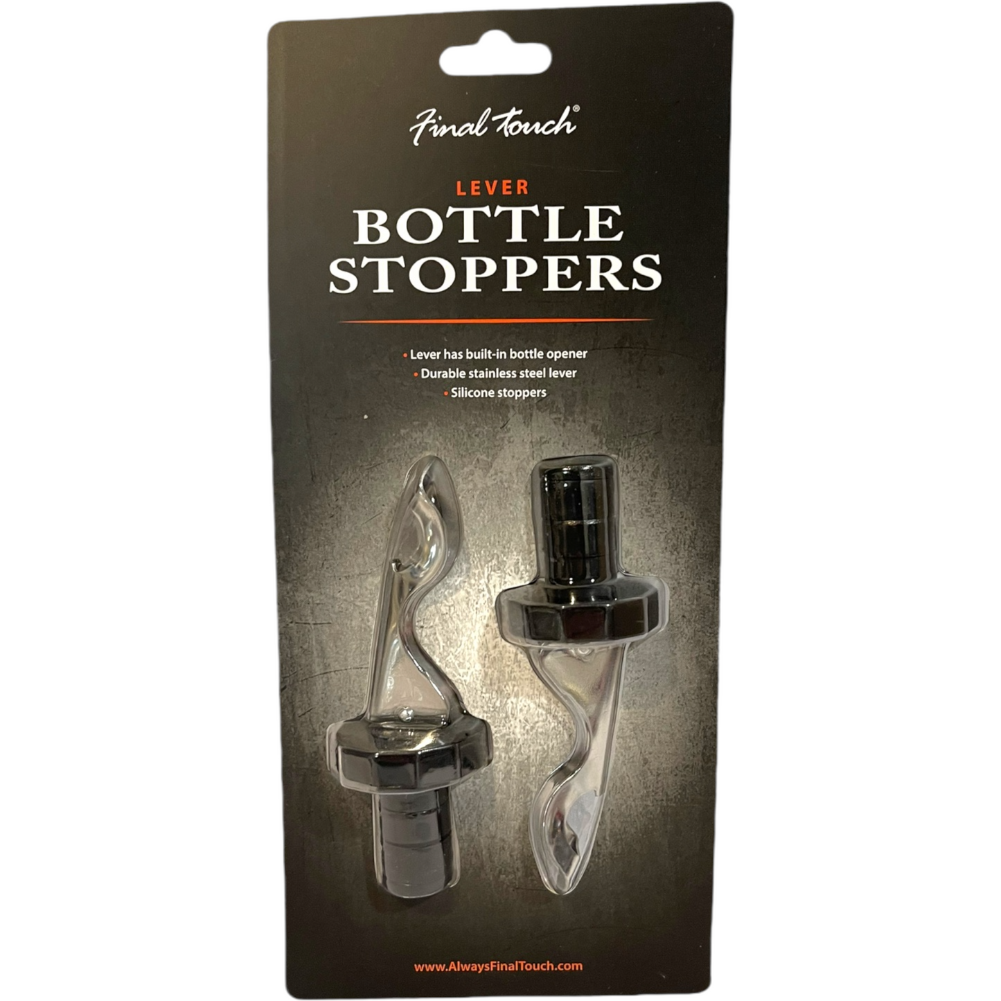 FINAL TOUCH LEVER BOTTLE STOPPERS