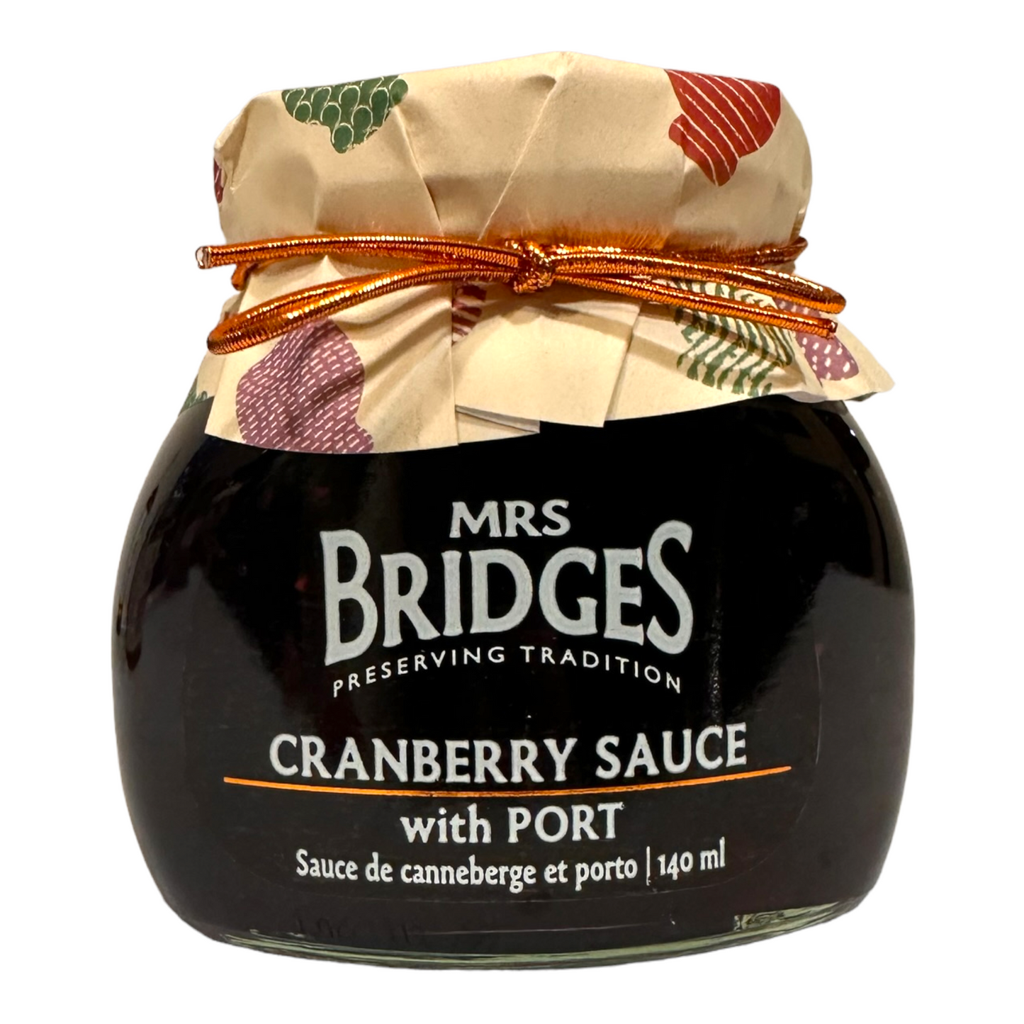 Mrs. Bridges Cranberry Sauce w/ Port
