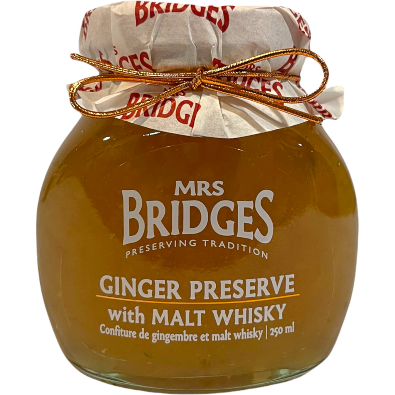 MRS BRIDGES GINGER PRESERVE W/ MALT WHISKY The Pourium