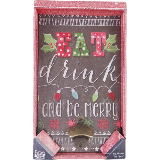 HOLIDAY WALL MOUNTED BOTTLE OPENER