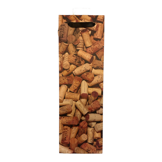 CAKEWALK WINE CORKS SINGLE BOTTLE BAG
