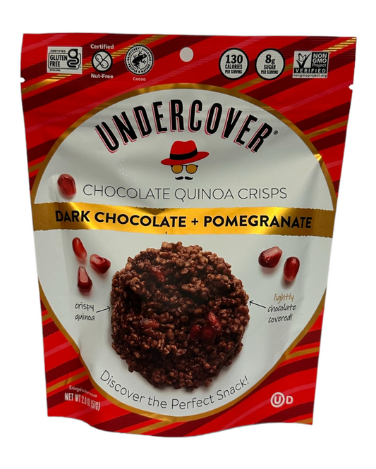 Undercover Dark Chocolate & Pomegranate Quinoa Crisps