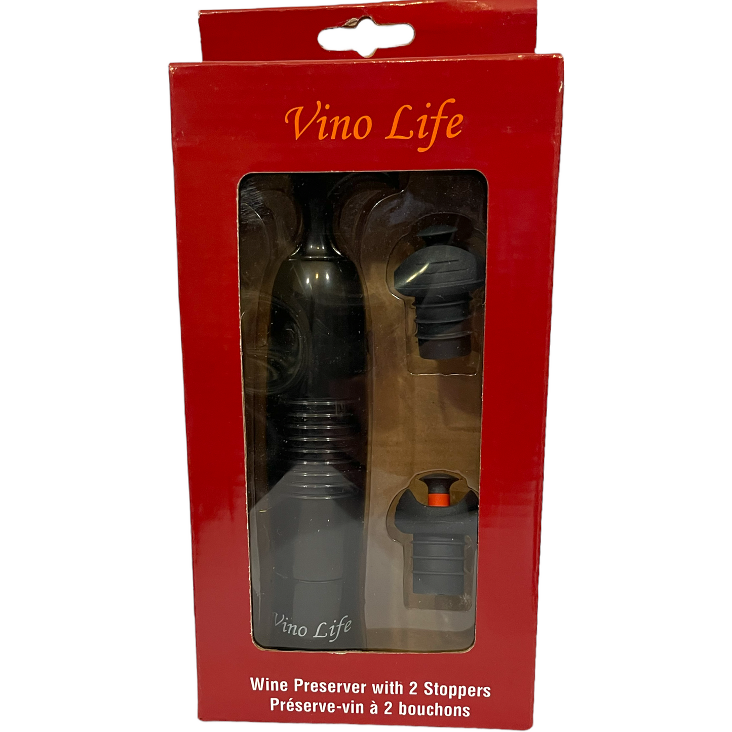 VINO LIFE WINE PRESERVER W/ STOPPERS
