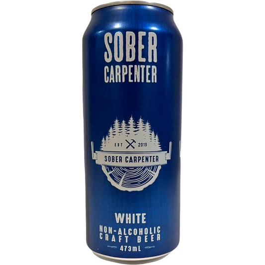 SOBER CARPENTER WHITE CRAFT BEER NON-ALCOHOLIC