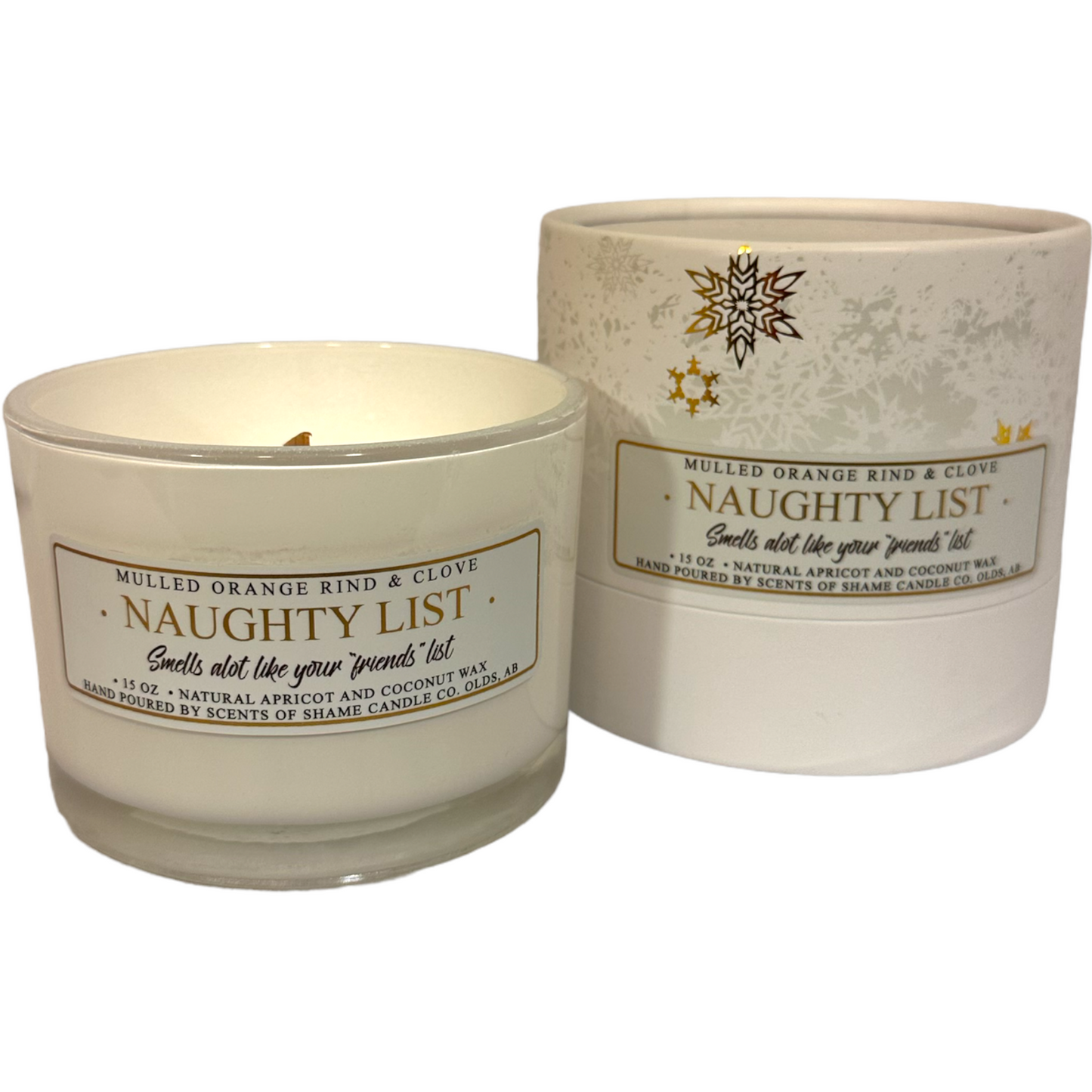 SCENTS OF SHAME NAUGHTY LIST CANDLE