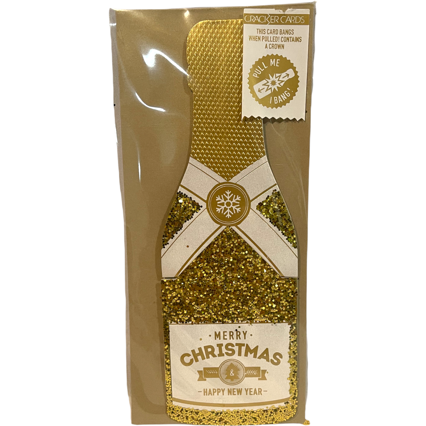 CRACKER CARD - MERRY CHRISTMAS and HAPPY NEW YEAR