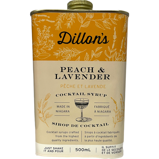 DILLON'S PEACH and LAVENDER COCKTAIL SYRUP