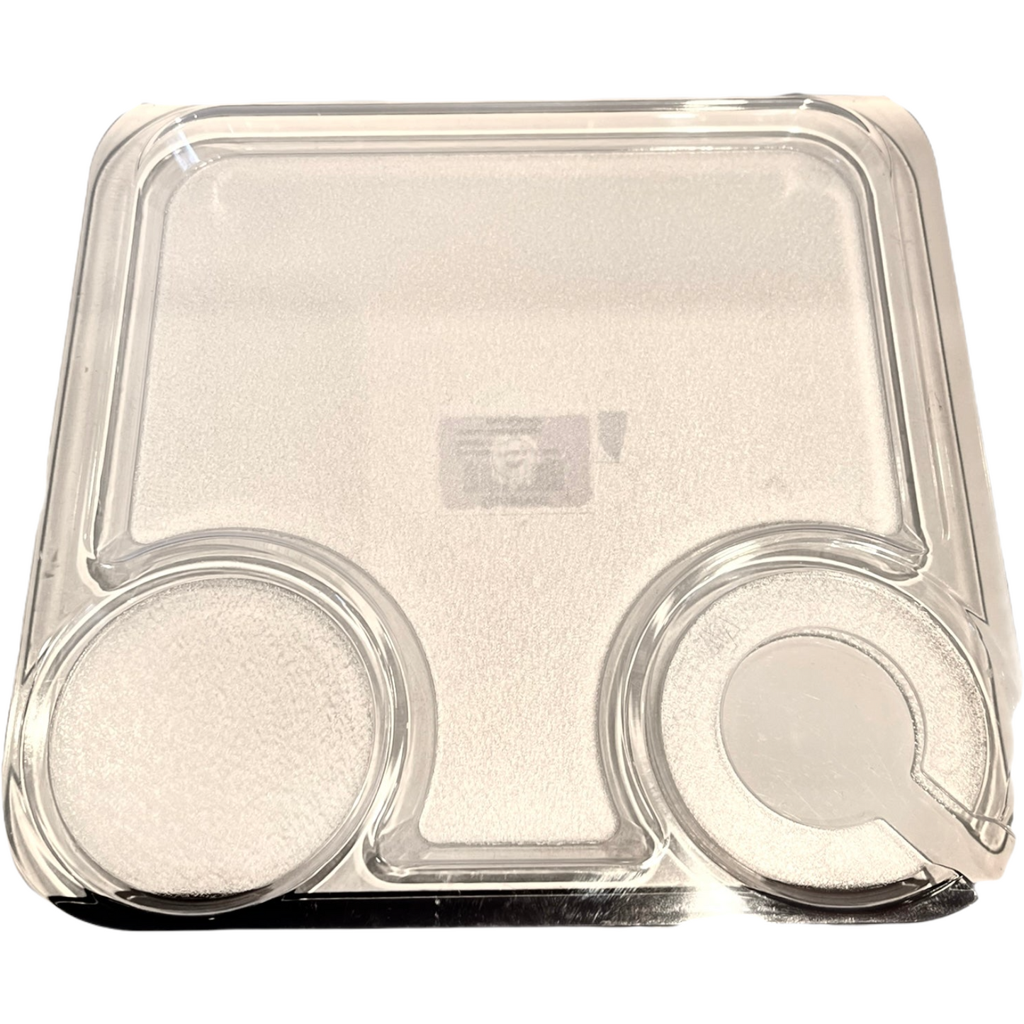 CUISIVIN CLEAR GLASS SNACK PLATE