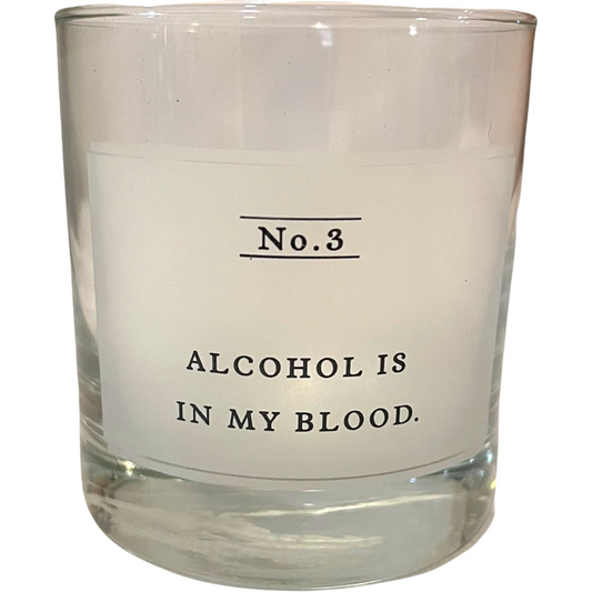 COCKTAIL GLASS - ALCOHOL IS IN MY BLOOD