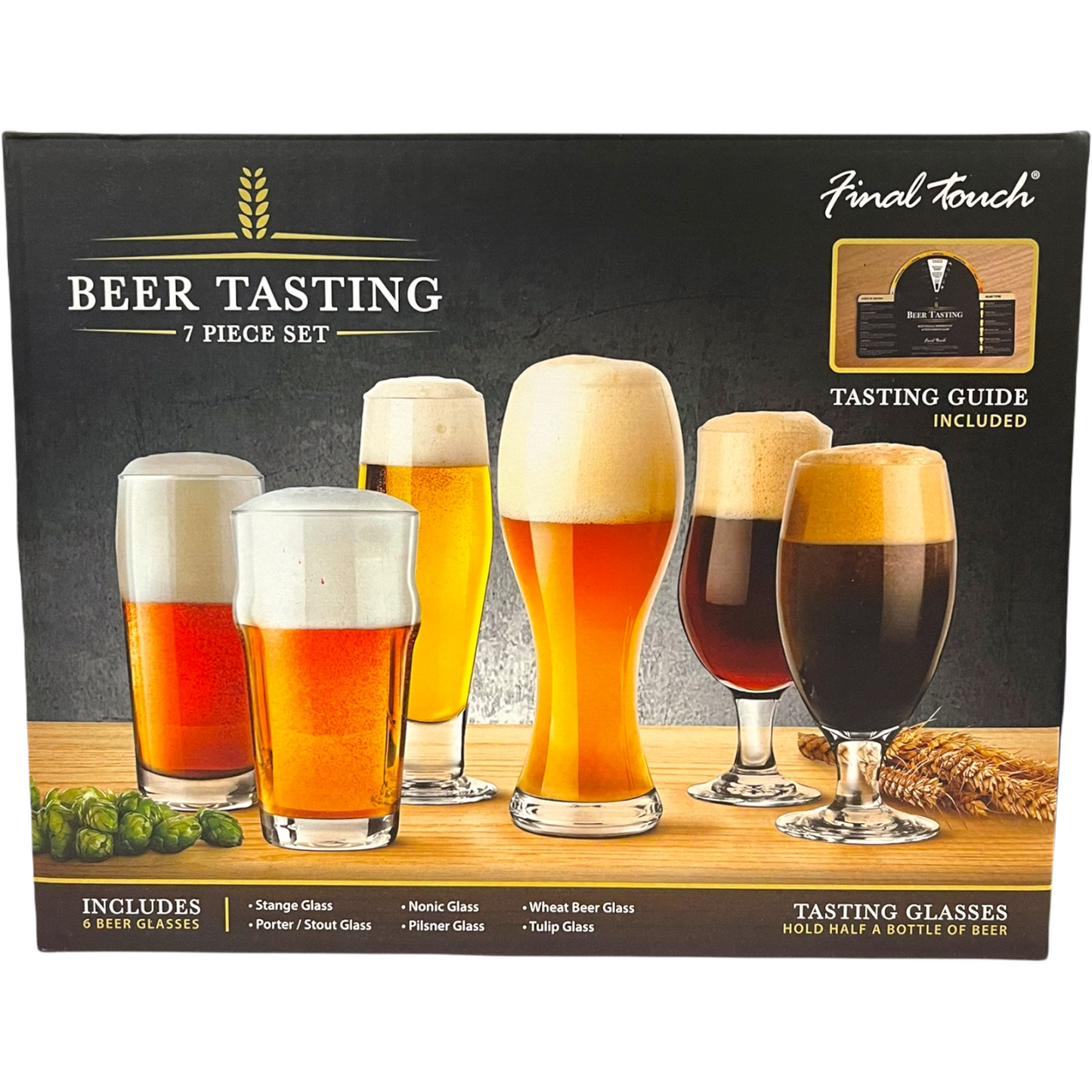 FINAL TOUCH BEER TASTING 7 PIECE SET