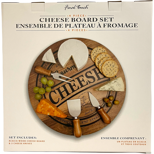 FINAL TOUCH CHEESE BOARD SET