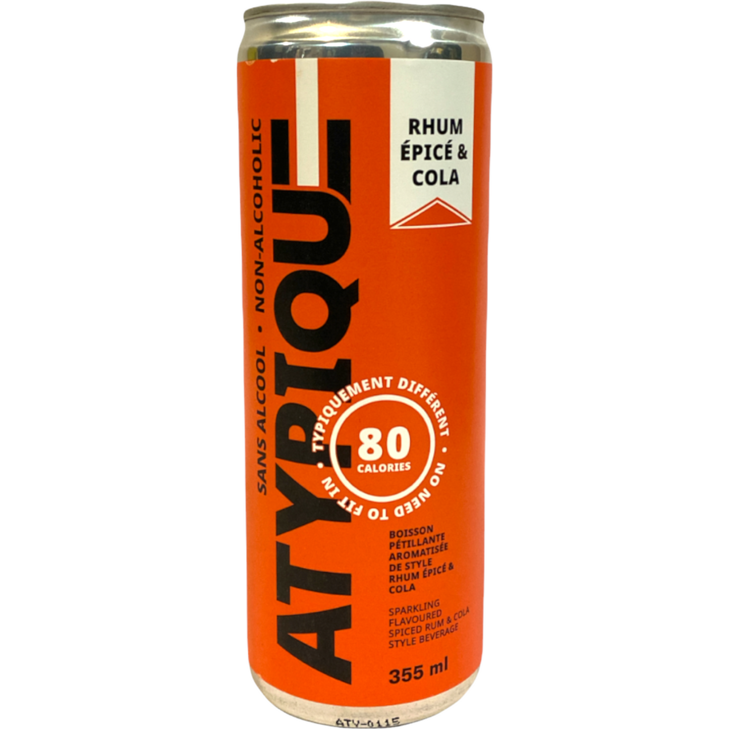 ATYPIQUE RHUM and COLA NON-ALCOHOLIC BEVERAGE