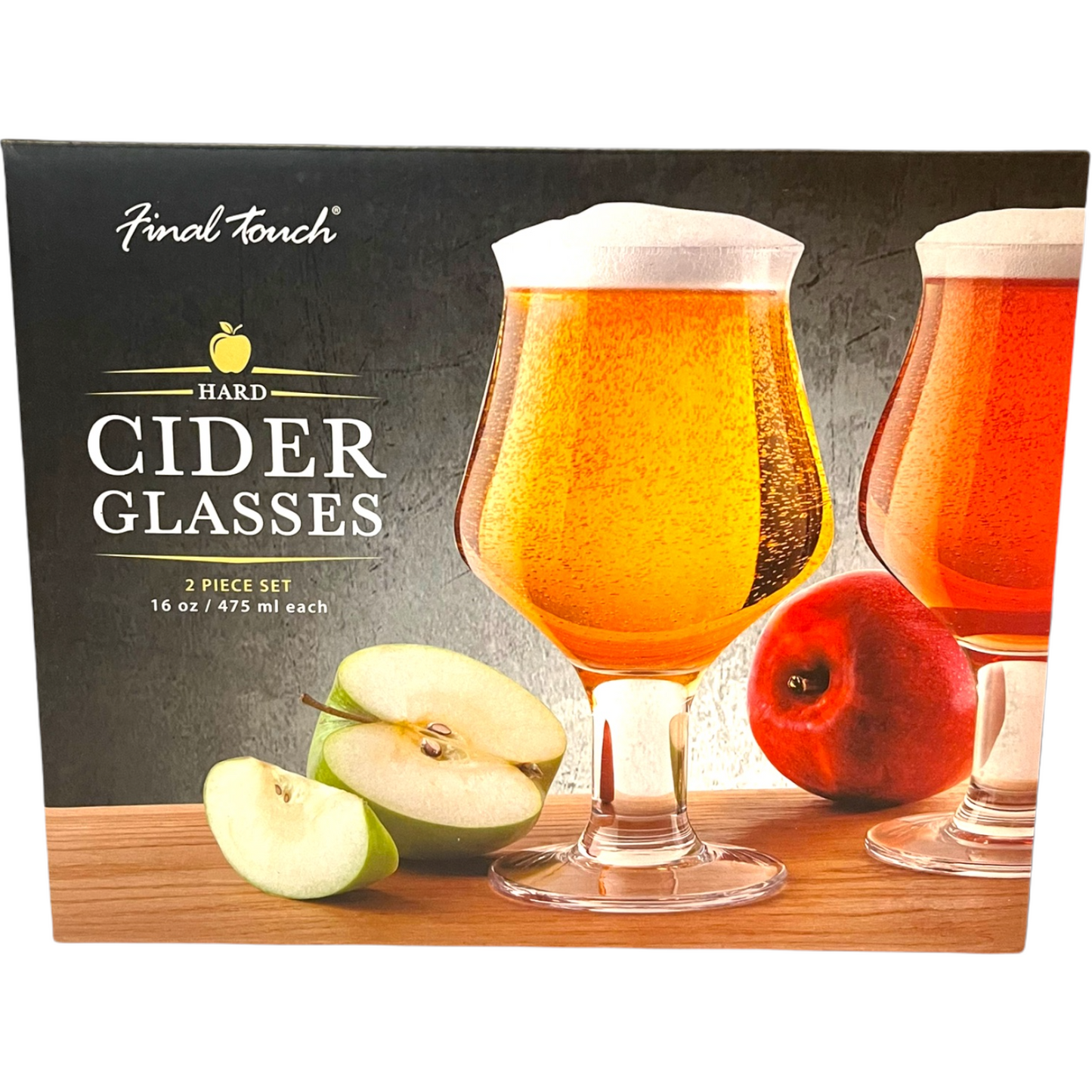 FINAL TOUCH HARD CIDER GLASSES